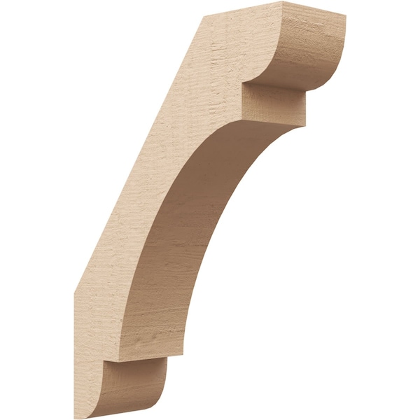 Ekena Millwork 5-inch W x 16-inch D x 22-inch H Olympic Rough Cedar Woodgrain TimberThane Knee Brace, Primed BRCUR05X16X22OLYRCPR - main